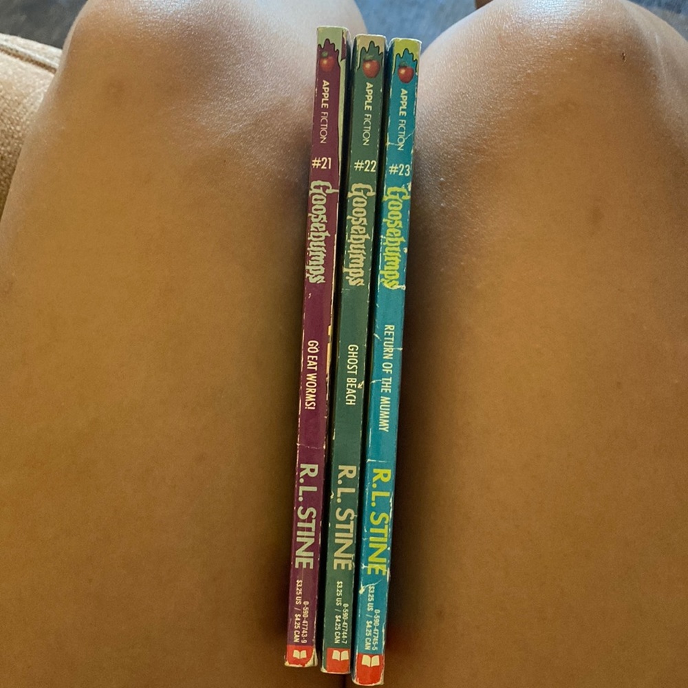 set of goosebumps books (#21, #22, and #23)